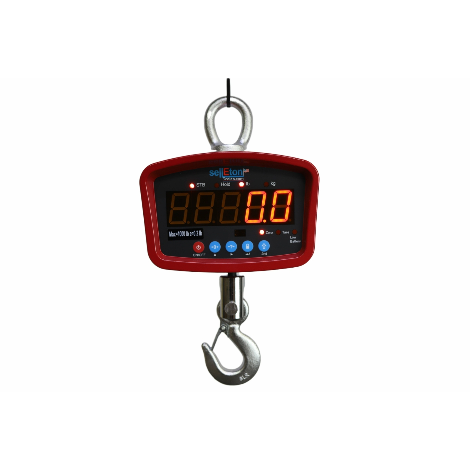 SellEton SL-924 Digital Medium General Purpose Crane Scale 1000 lb x 0.2 lb
