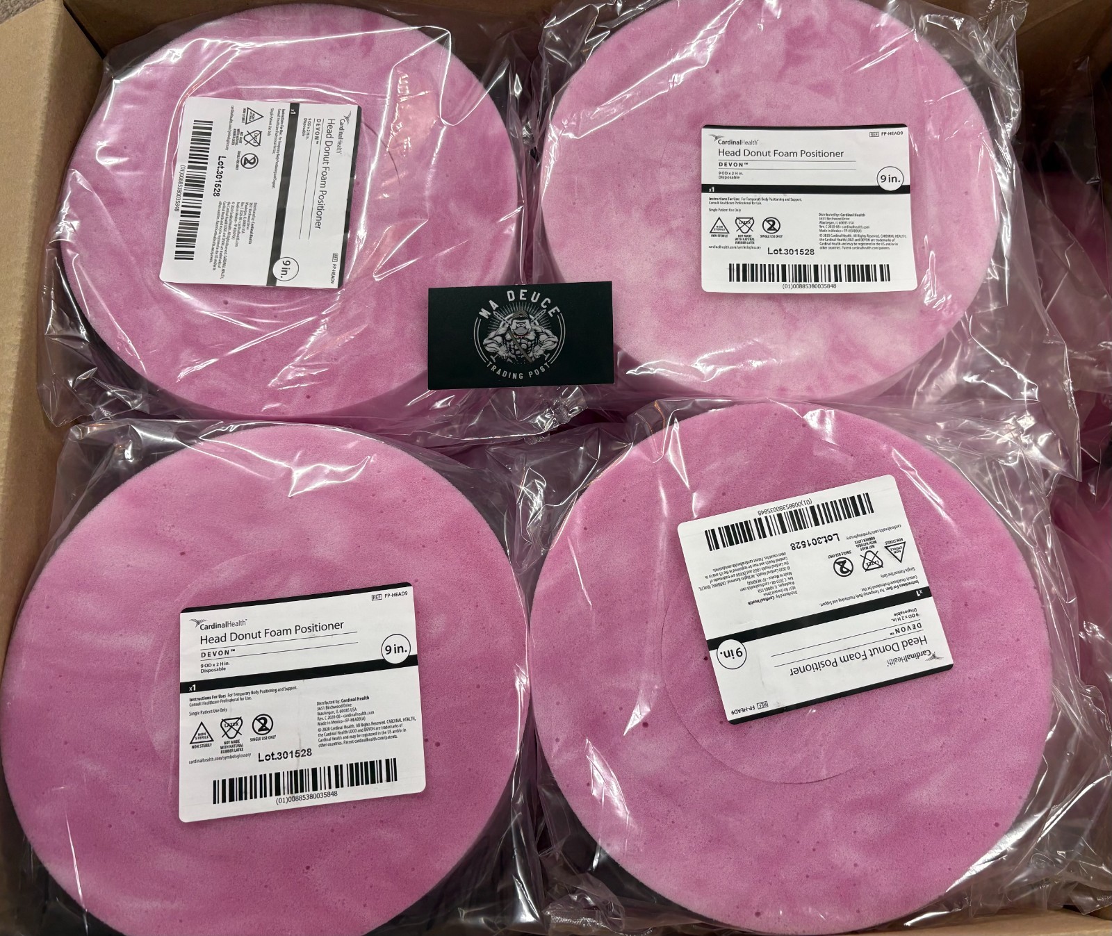 Case of 36 Cardinal Health DEVON™ Head Foam Donut Positioner 9″