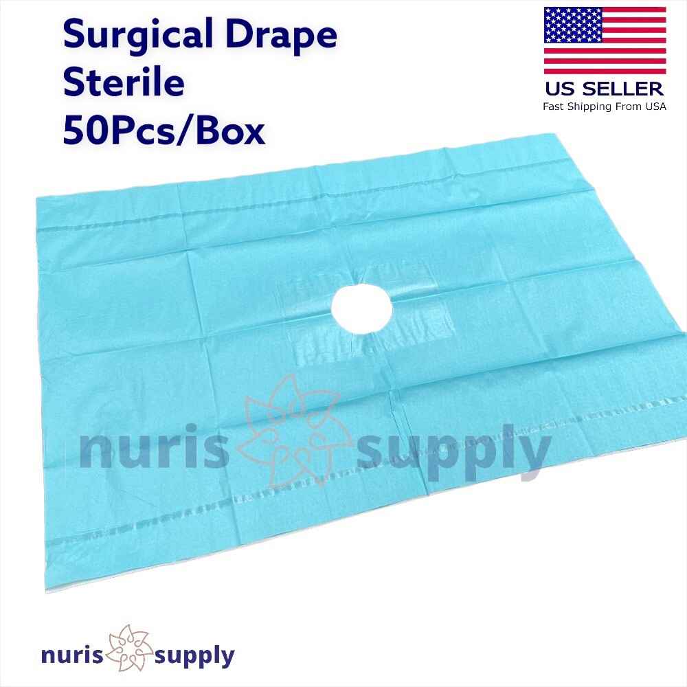 50pcs/Box Sterile Fenestrated Surgical Drape 18×26 Surgical Drapes