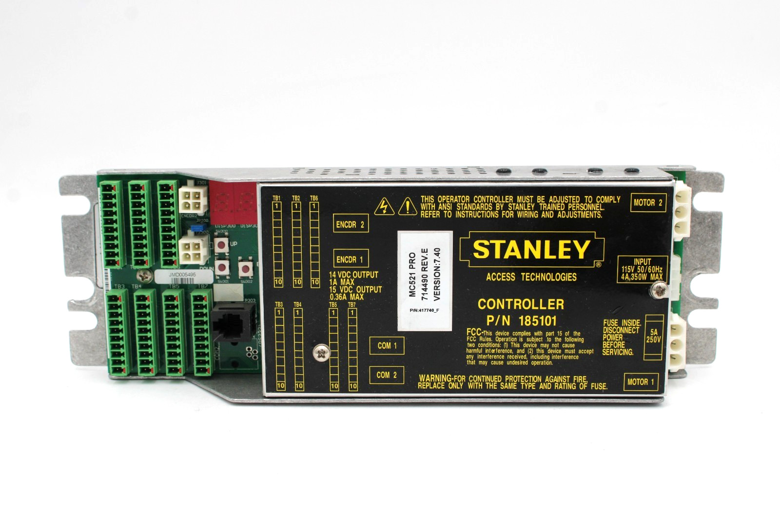 Stanley Controller MC521 PRO Dual Motor 185101 Untested