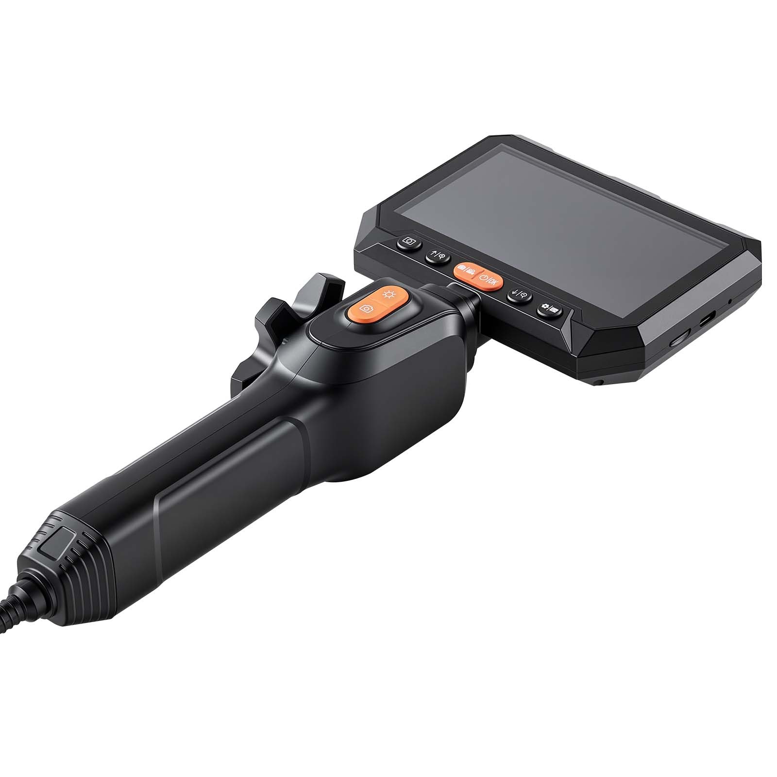 VEVOR 2-Way Articulating Borescope with 0.15″ Ultra Slim Lens 5″ Screen 8X Zoom
