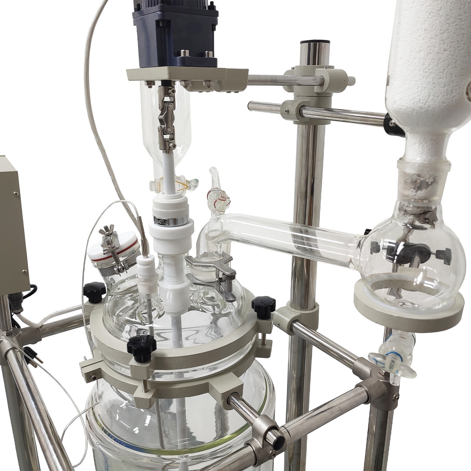20L Jacketed Glass Reactor Jacketed Reactor 110V Jacketed Pilot Plant Reactors L