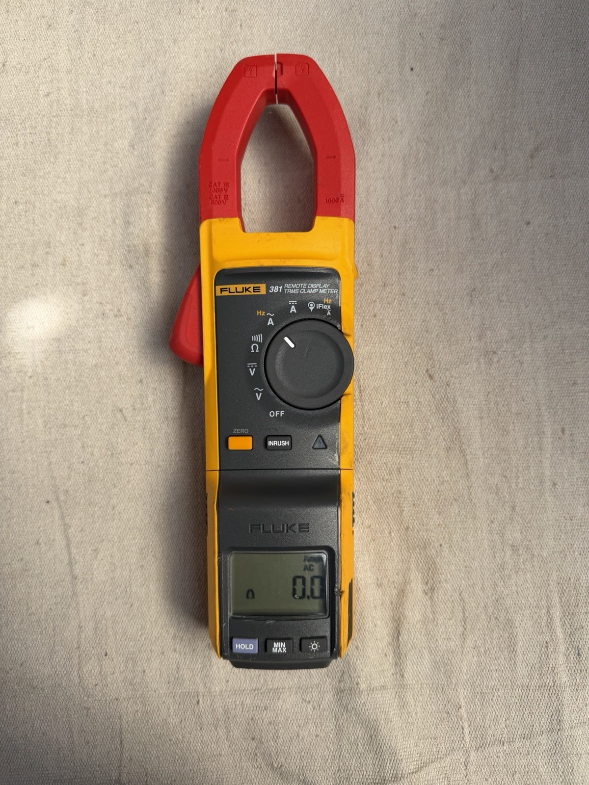 Fluke 381 Remote Display True RMS Clamp Meter Auto-Ranging Backlight 1000V 1000A
