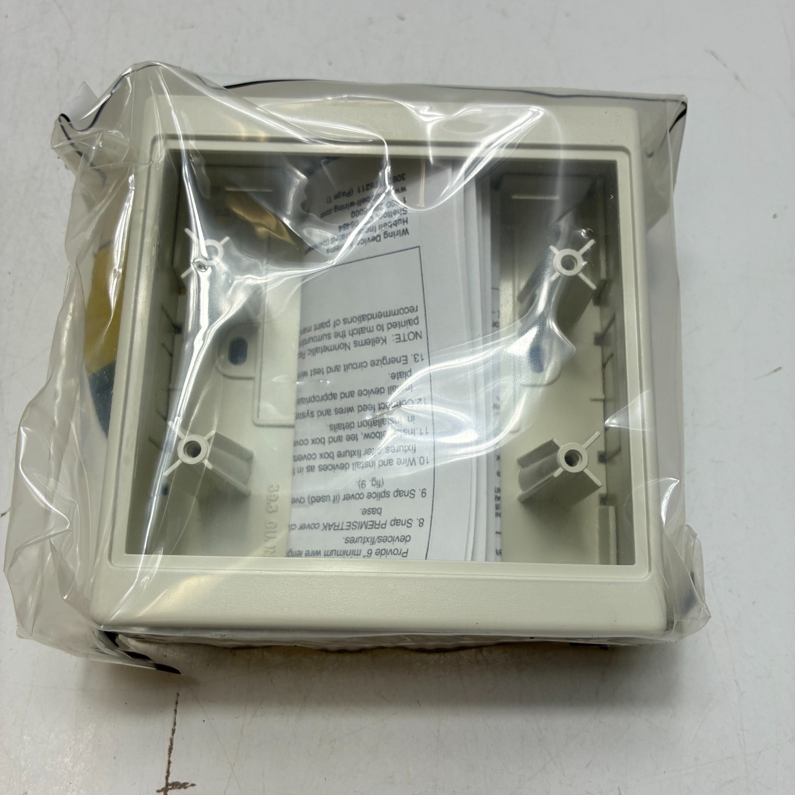 HUBBELL PT12TGB 2 GANG BOX 1.91″ DEEP (LOT OF 5)