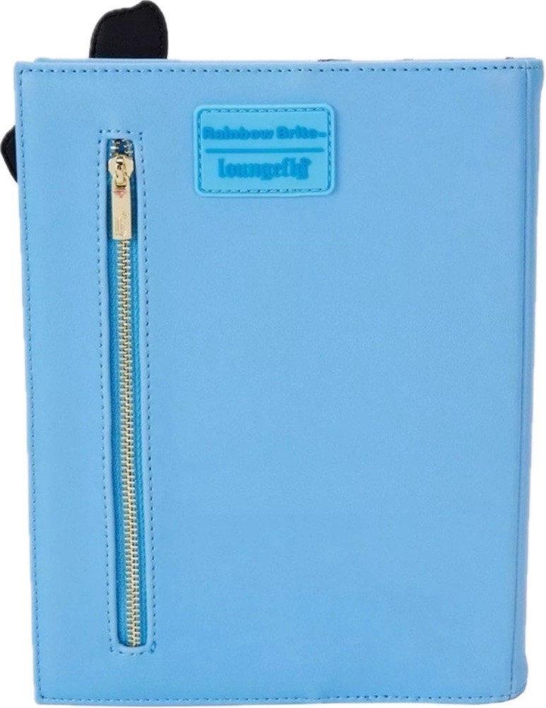 Loungefly Rainbow Brite Faux Leather Journal Notebook Lined Pages Zipper Pocket