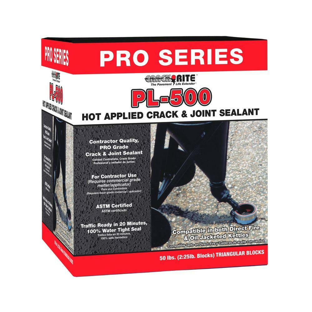 Crack Rite Asphalt Sealant 50 lb Hot Pour Joint Filler for Driveway Concrete