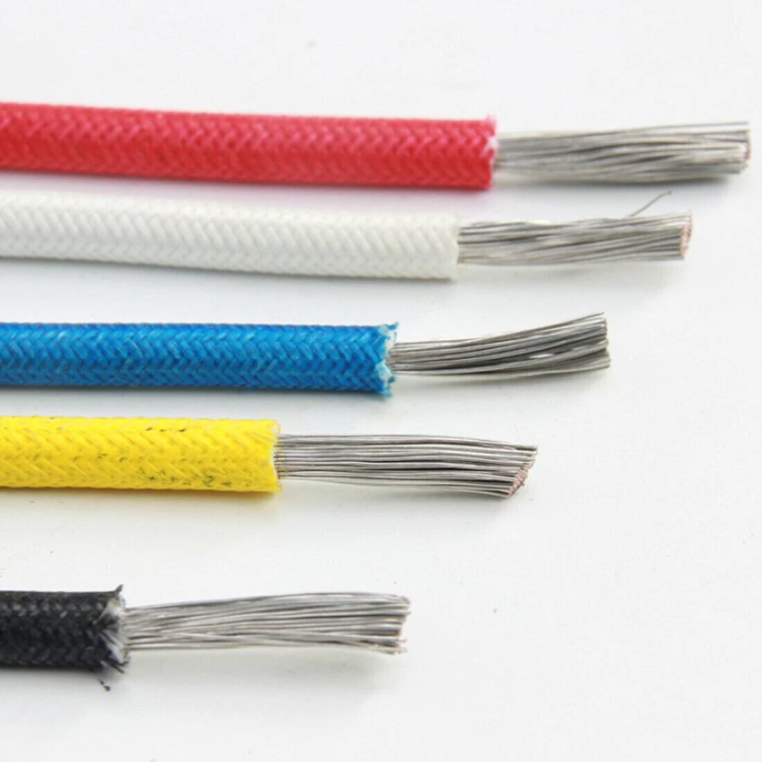 Heat Resistant Fibreglass Wire 0.3mm²-6mm² Appliance Cable High Temp Spares