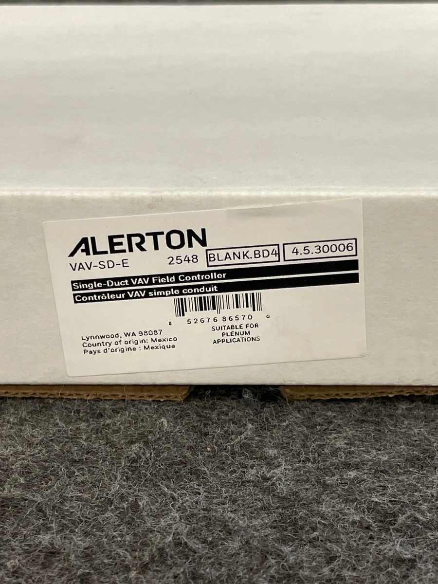 ALERTON VAV-SD-E Single Duct Variable Air Volume Field Controller
