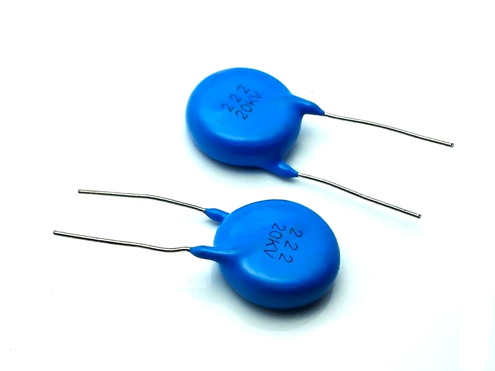US Stock 5pcs Ceramic Disc Capacitors 2200pf 2.2nf 0.0022uf 222 20000V 20KV