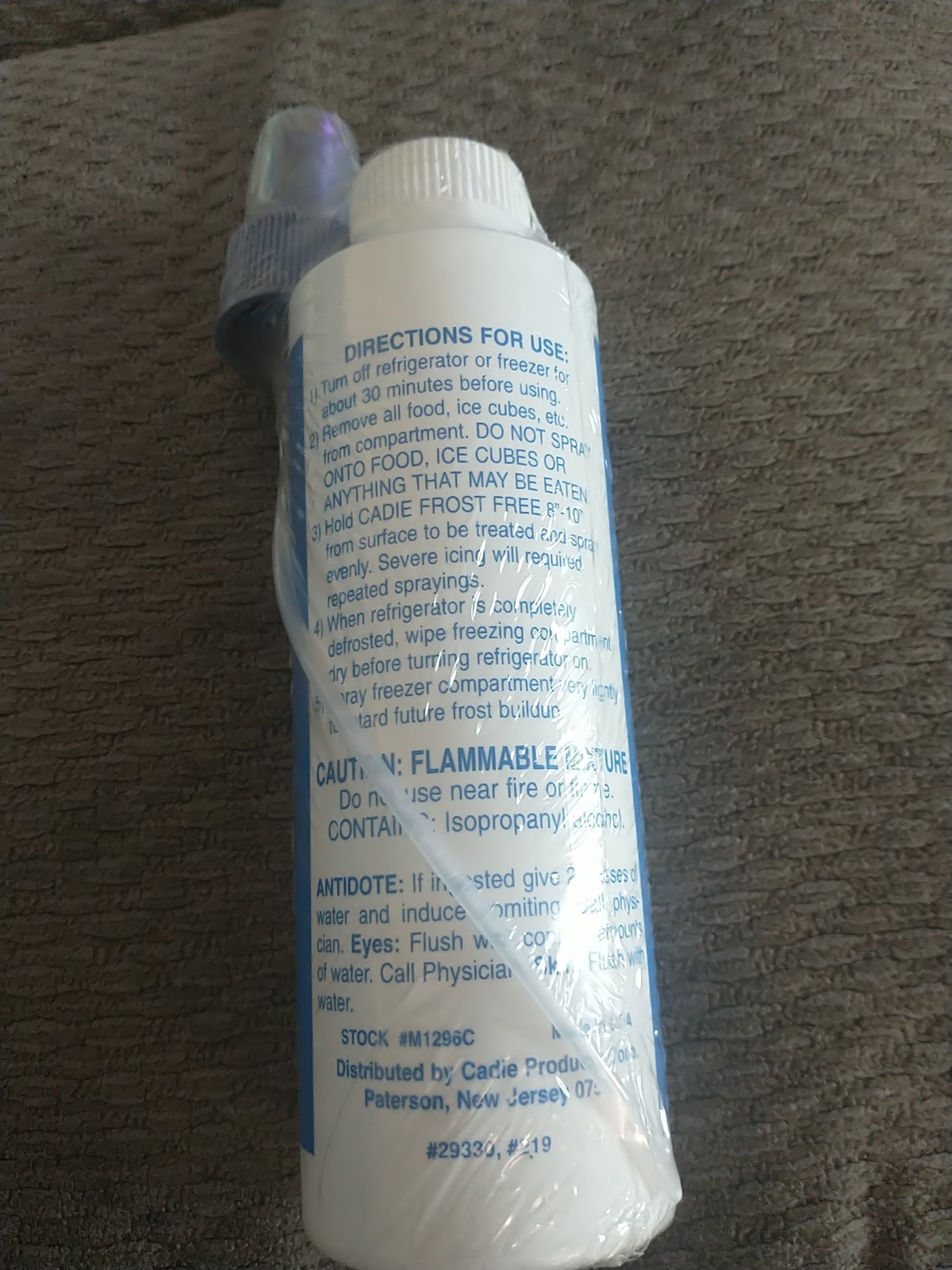 Cadie Frost Free Refrigerator Defrost 8 Fluid Ounces BRAND NEW FACTORY SEALED