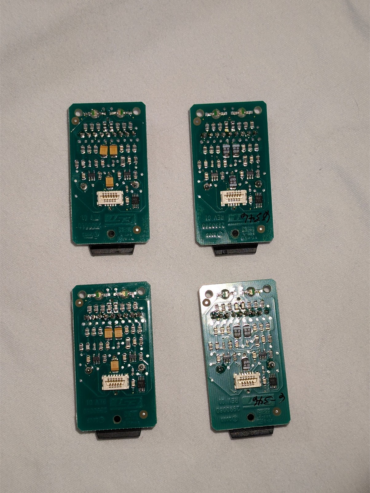(4) Edwards EST SMXHI2 High-Output Single-Mode Fiber Optic Transceivers