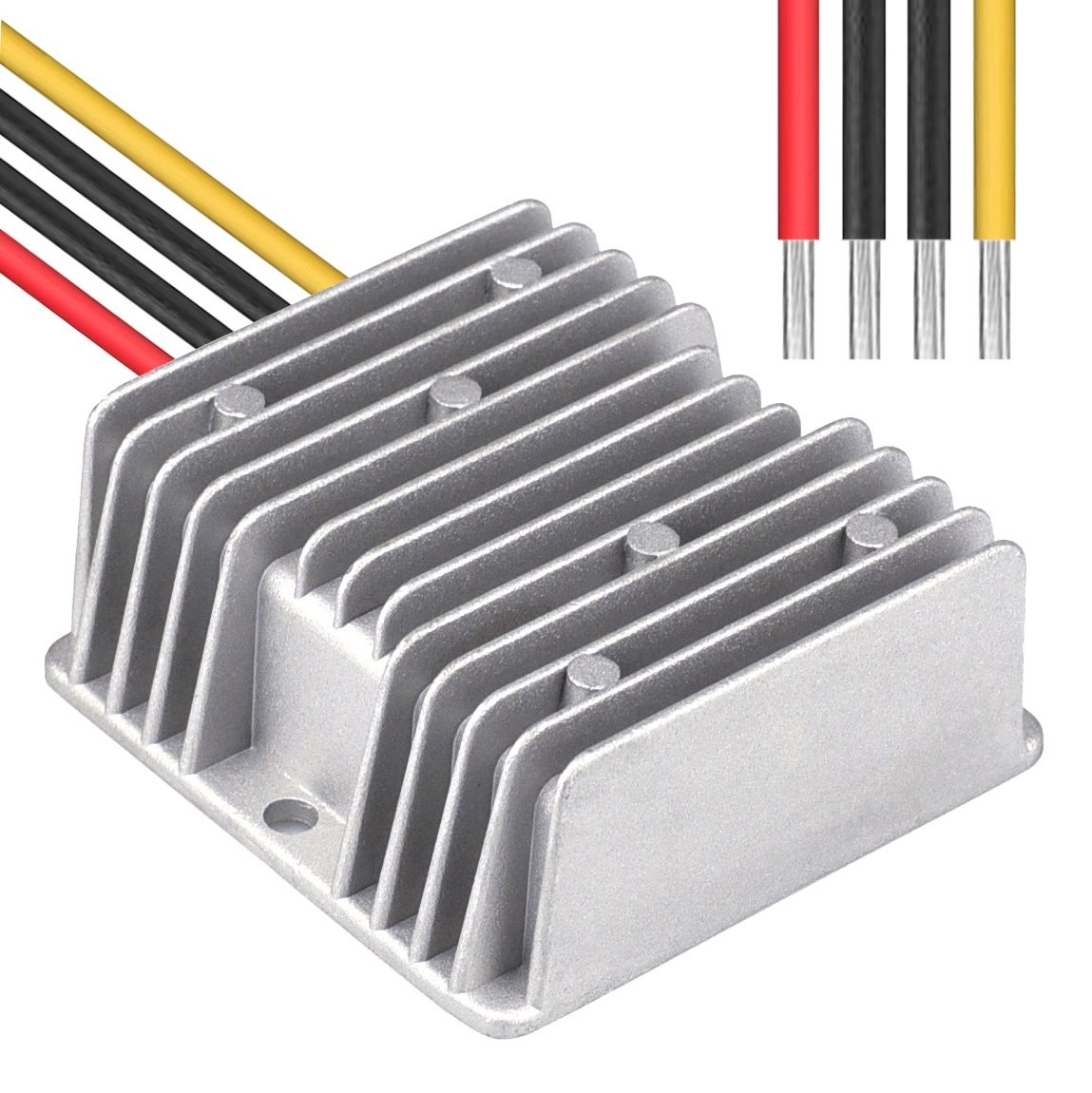 Cllena DC 40V-90V to 12V Converter Voltage 10A, Silver