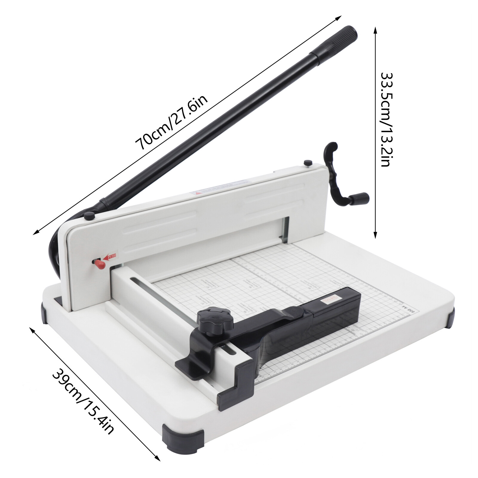 Professional Paper Trimmer Manual Guillotine Paper Cutter Heavy Duty Cut w/Ruler
