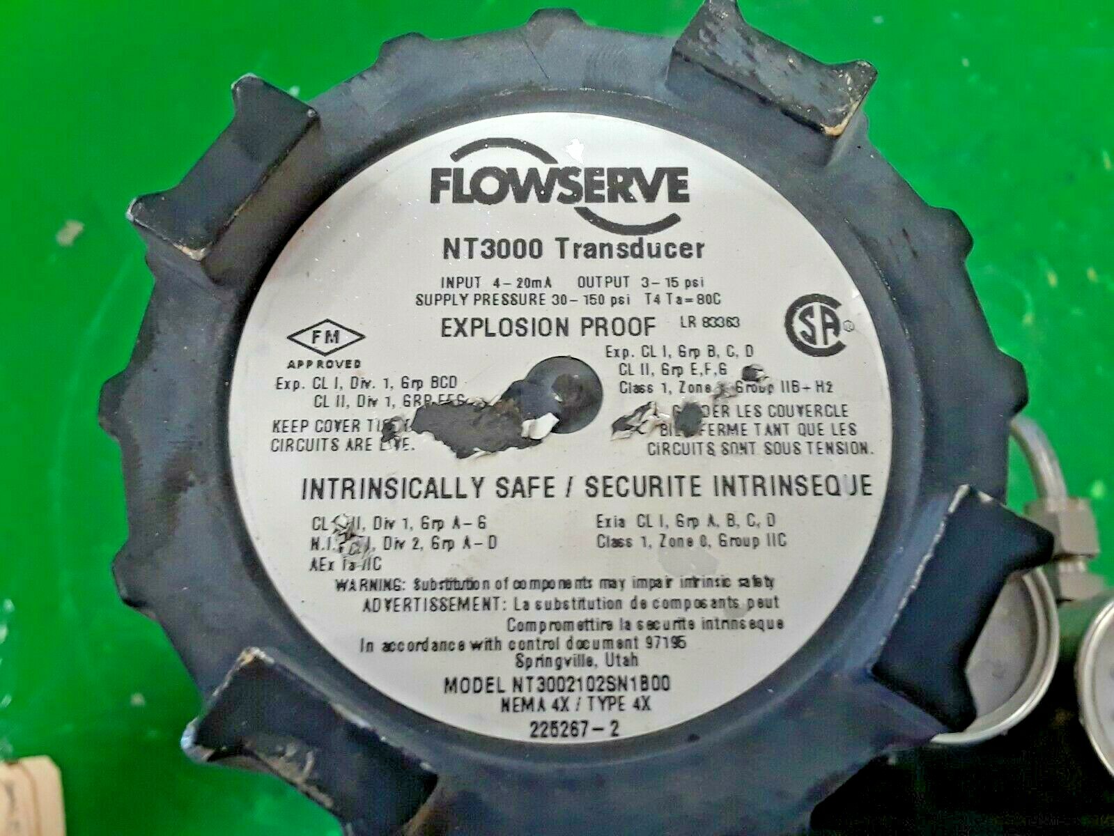 🟠 CYCLONIC VALVE 2″ CL 600 CONTROL VALVE PESSCO IS OFFERING 1 R100421-6-7 🗽