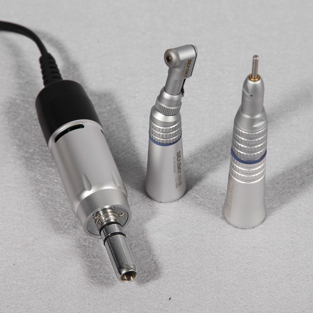 Dental Micro motor Marathon Polisher Machine &10x Drills Burs &35K RPM Handpiece