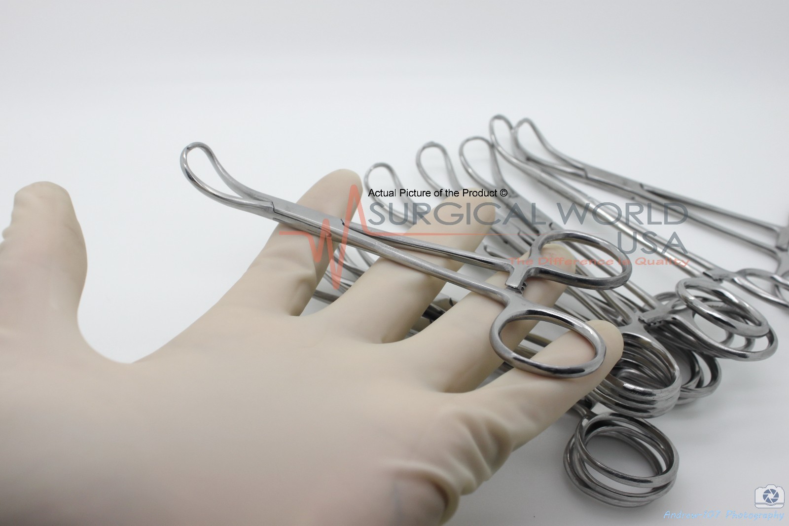 6 Backaus Towel Clamp Forceps 5.5″ Surgical Dental Instruments