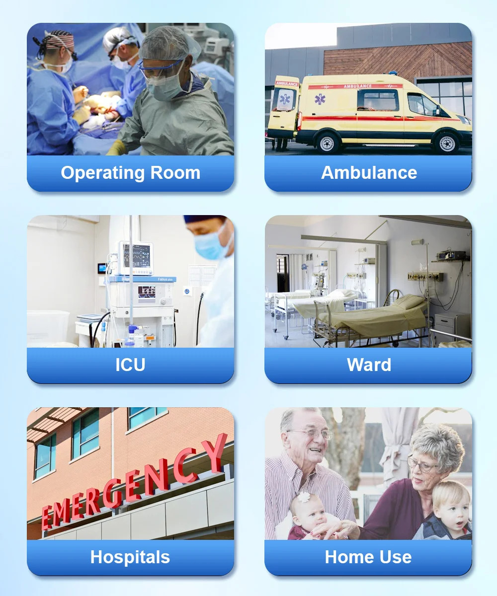 8″ Handheld Portable vital signs monitor Patient Monitor TEMP Multi-parameter