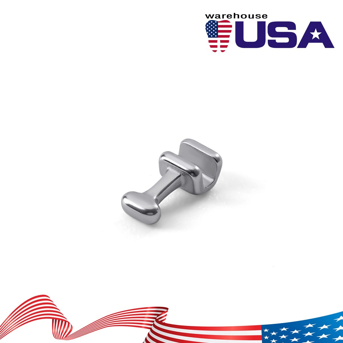50pcs Dental Ortho Crimpable Hooks Stainless Steel 1.6/1.8/2.1/2.7/3.1/4/5.5/7mm