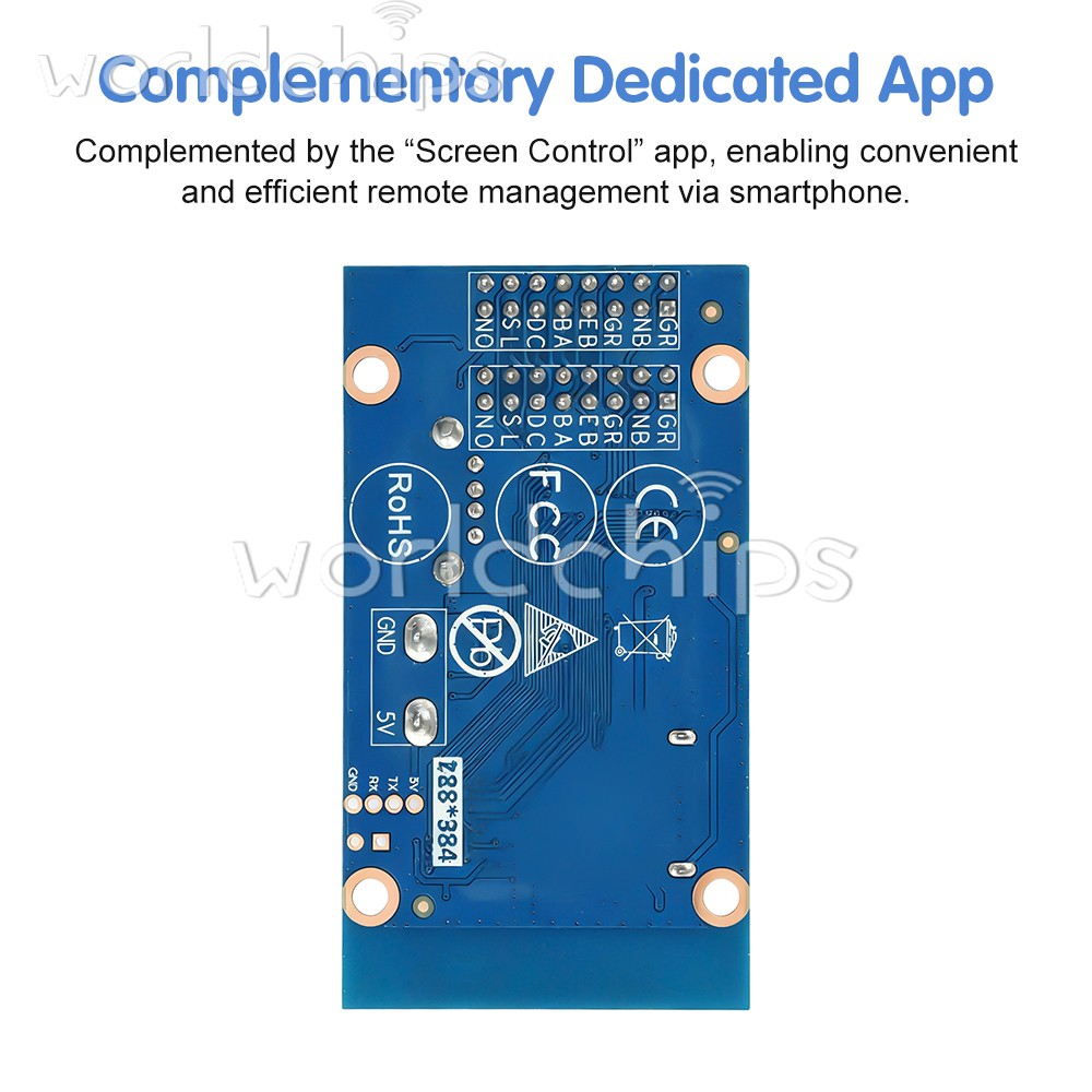 HD-WF2 WiFi Control Card HUB75 for Advertising Screen Full Color LED Display