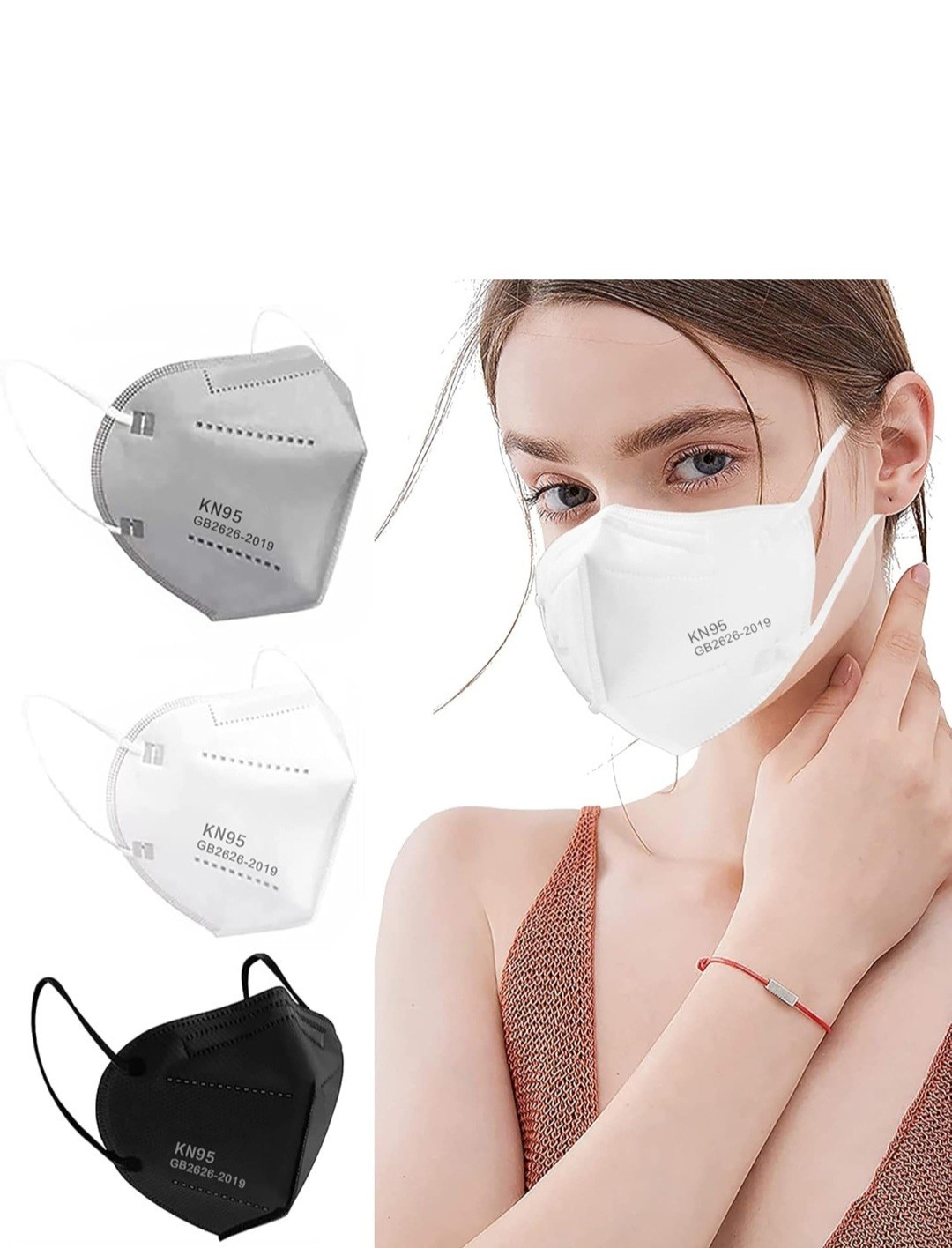LEMENT KN95 Disposable Face Mask GB2626-2019 100 PCS