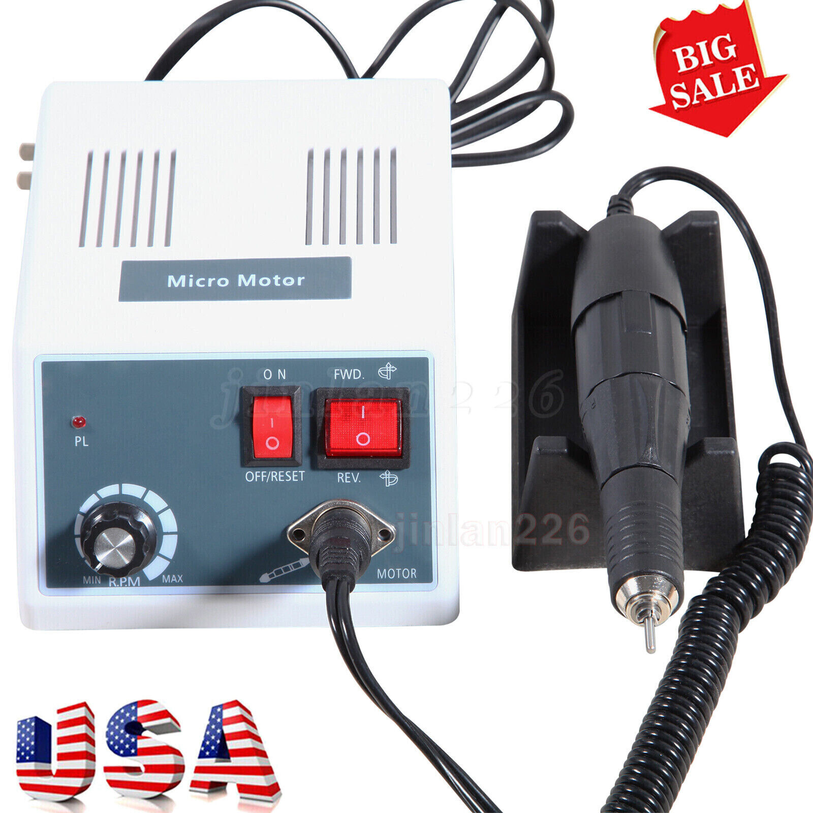 Dental Lab Electric Micromotor Polisher Unit with Micro Motor Handpiece 35K RPM