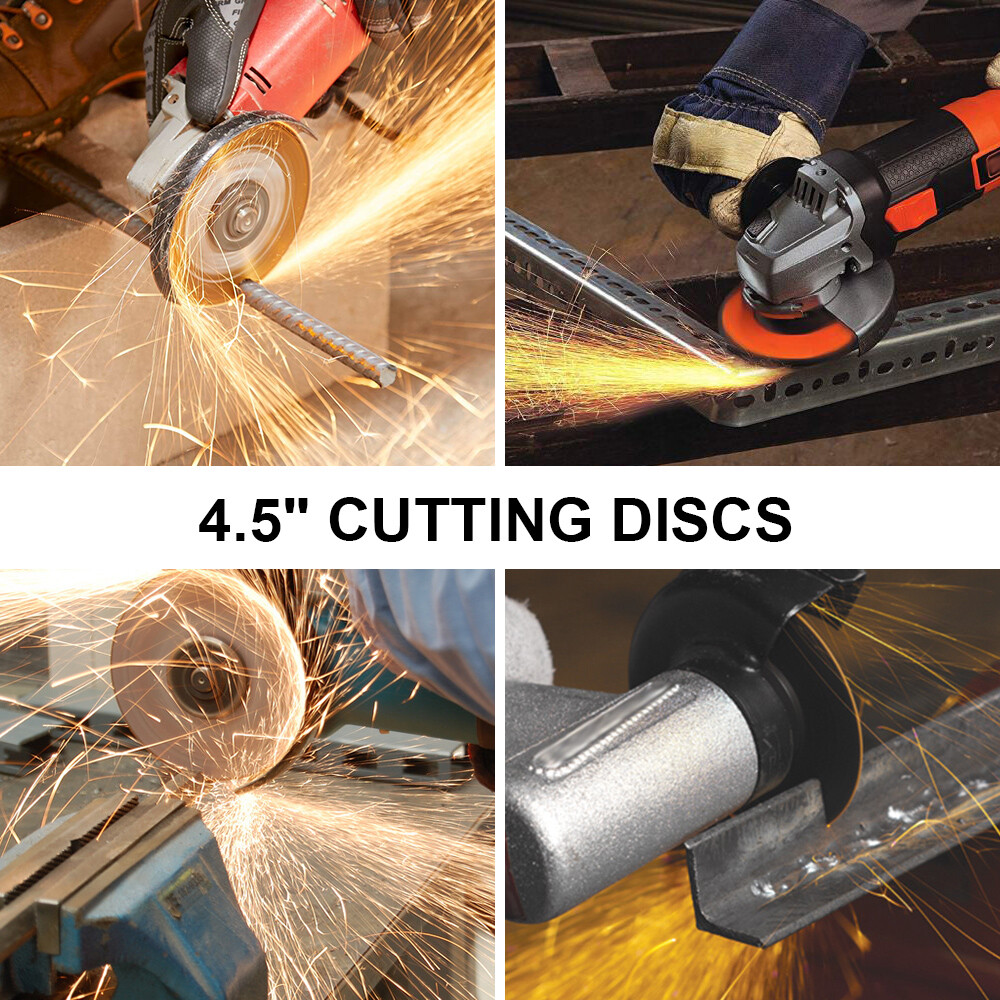 100 Pack 4.5 inch Cutoff Wheels 4.5 Cutting Discs Stainless Steel & Metal