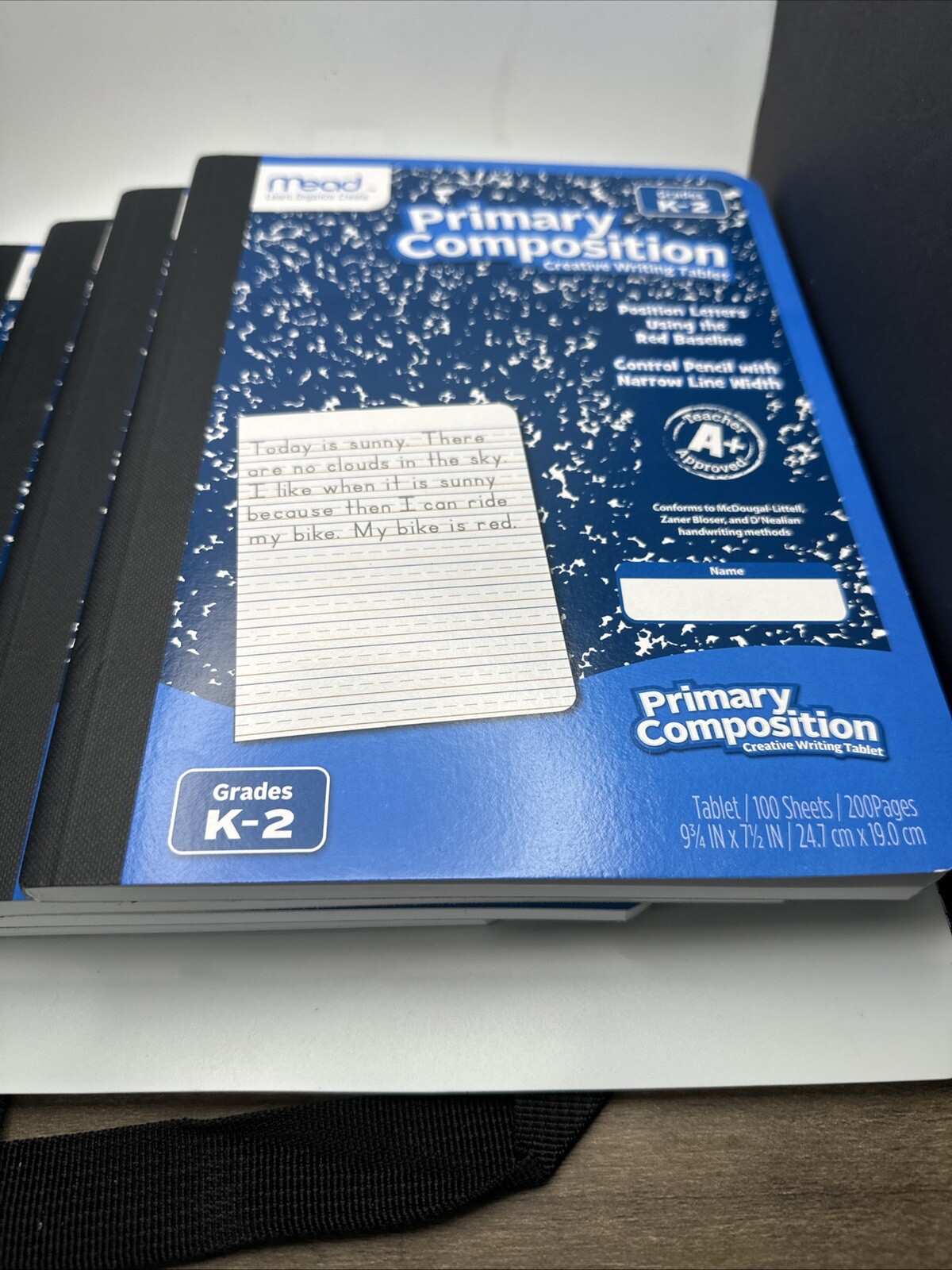 Pack Of 4 Mead Primary Journal Composition 100 Sht 7.5″x9.8″ AST 09554
