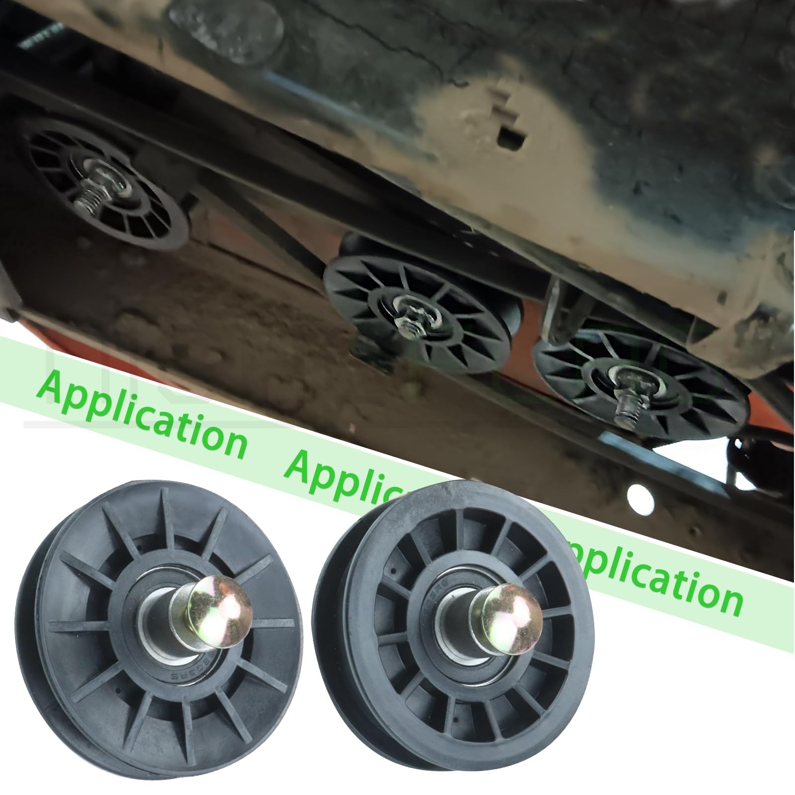NICHEFLAG 2 Pack 532194326 Idler Pulley with A28 2×532194326+1×532194327
