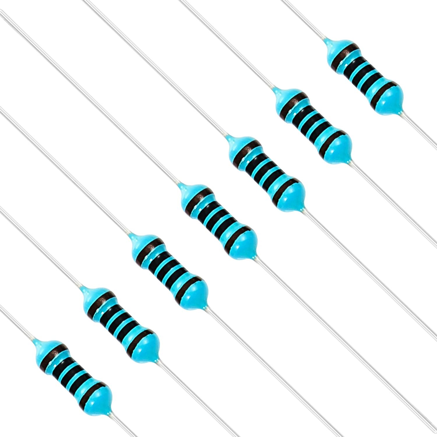 100pcs 100 Ω ohm Resistor 1/4W 0.25W Metal Film Fixed Resistor 0.01 ±1% Toler…