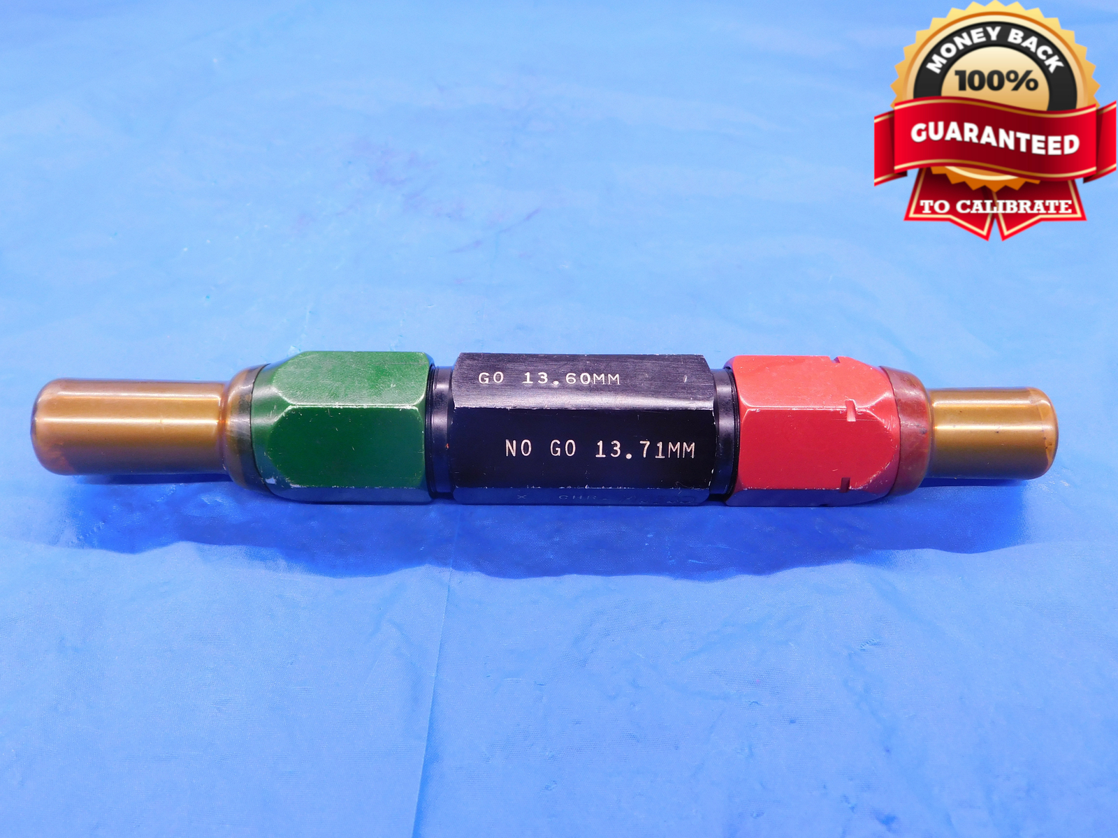 13.60 & 13.71 CL X mm PIN PLUG GAGE GO NO GO 14.000 -.400 14 .5354 13.600 13.710