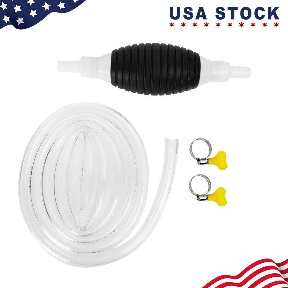 4.9Ft Siphon Hose for Gasoline, Multifunction Liquid Sucker Pump Hand Pump