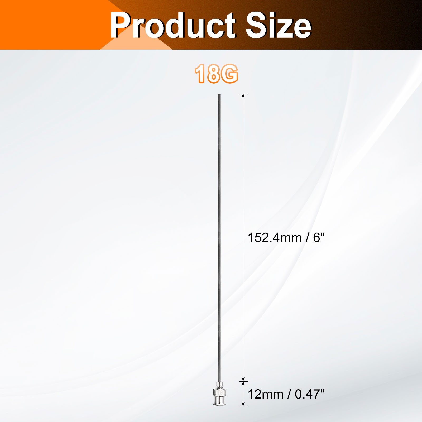 10pcs Dispensing Needle 18G 6″ Stainless Steel Blunt Tip for Refilling Glue