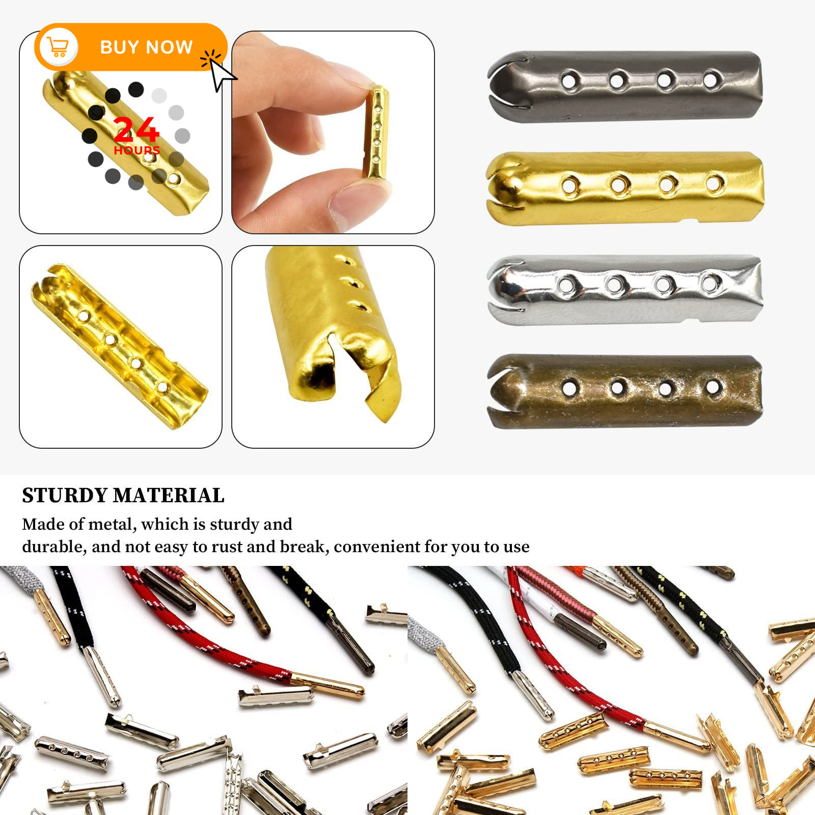 HDST-HOME 23mm 4 x 23 mm/ 0.16 x 0.9 inch, Golden, Silver, Gun-black, Bronze