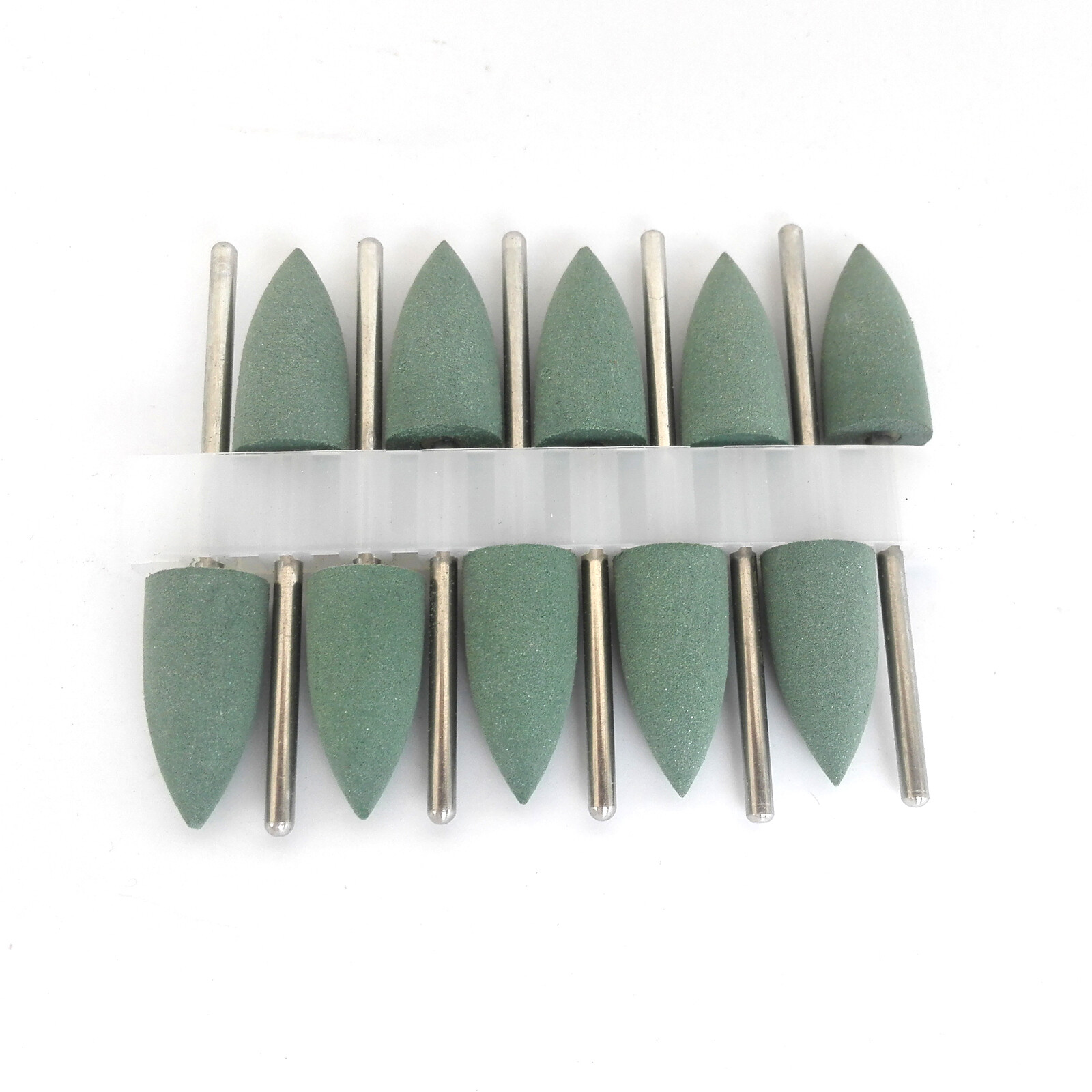 10pcs 2.35mm Dental Silicone Polishers Resin Base Acrylic Diamond Polishing Burs