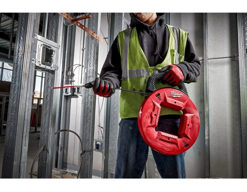 Milwaukee 48-22-4195 100′ Polyester Fish Tape W/ Flexible Metal Leader