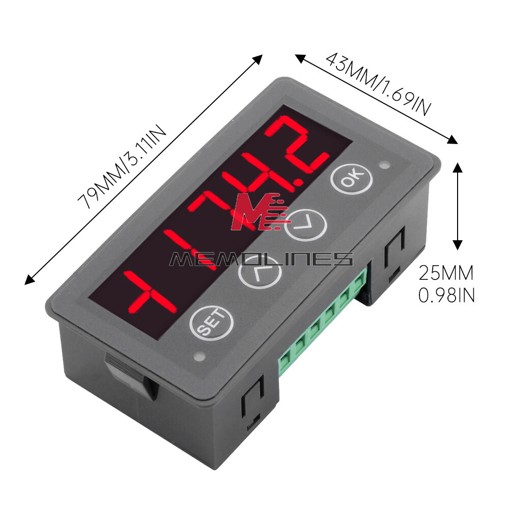 MODBUS-RTU Communication Display Meter RS485 Master-Slave-Monitored DC 8-25V