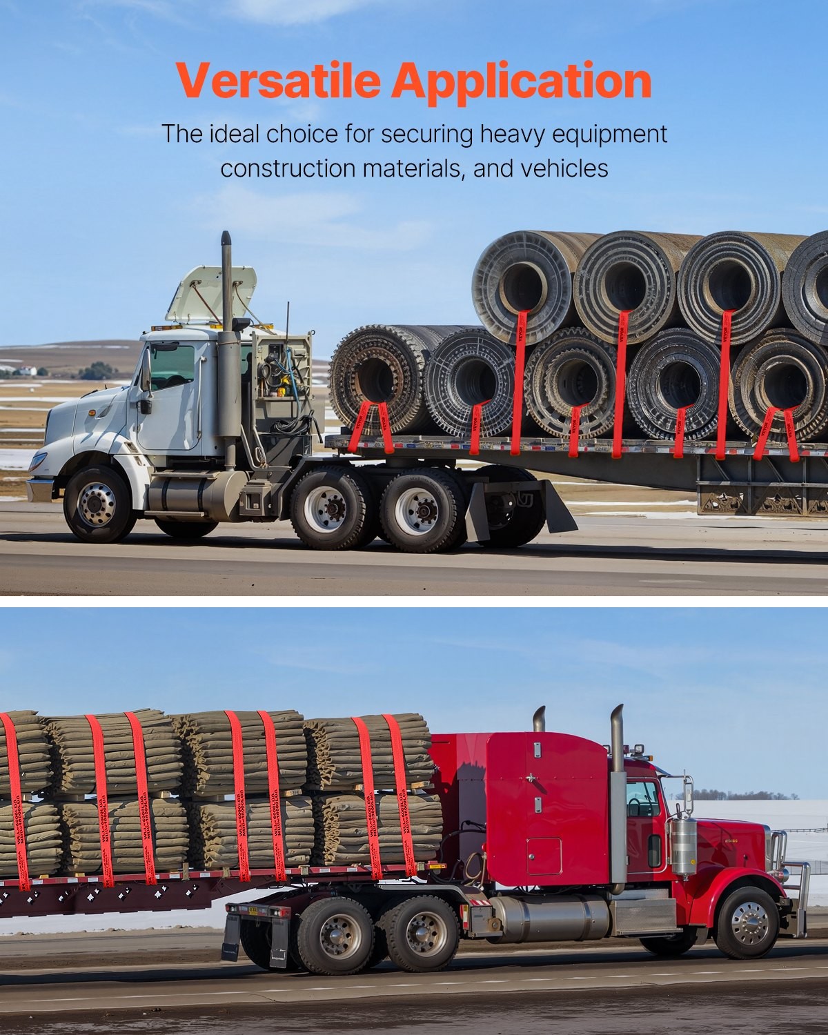 NEW HOT/ Winch Straps,4″ x 30′,6000 lbs Load Capacity,18000 lbs Breaking Streng