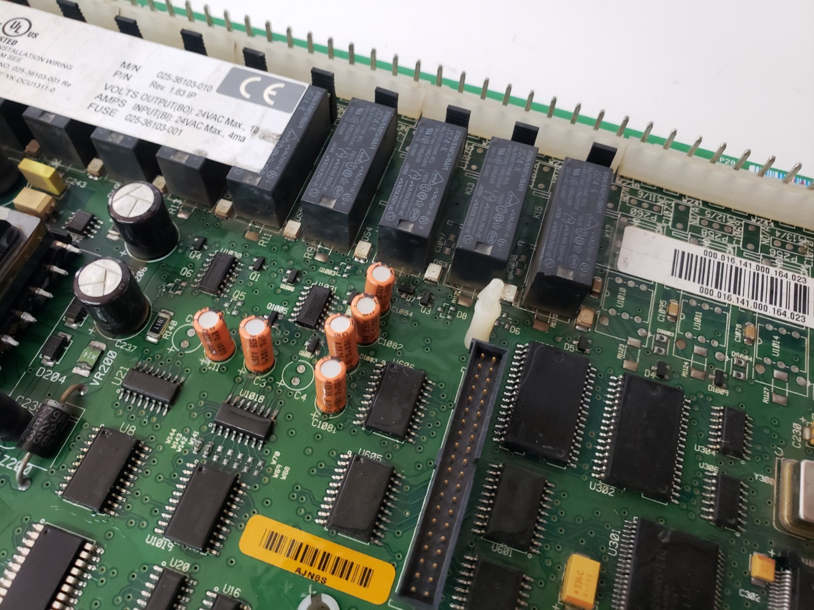 Johnson Controls 025-36103-010 Circuit Control Board Rev. 1.63 IP YK-DCU1311-0