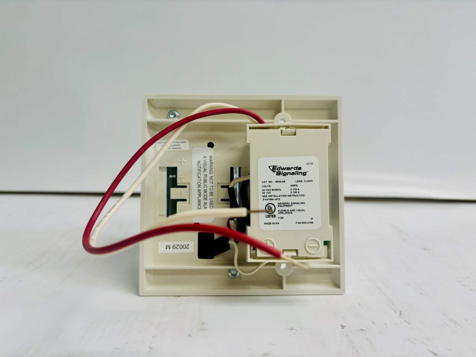 Edwards 7005-G5 Horn Strobe Only 24V AC/DC Audible and Visual Device