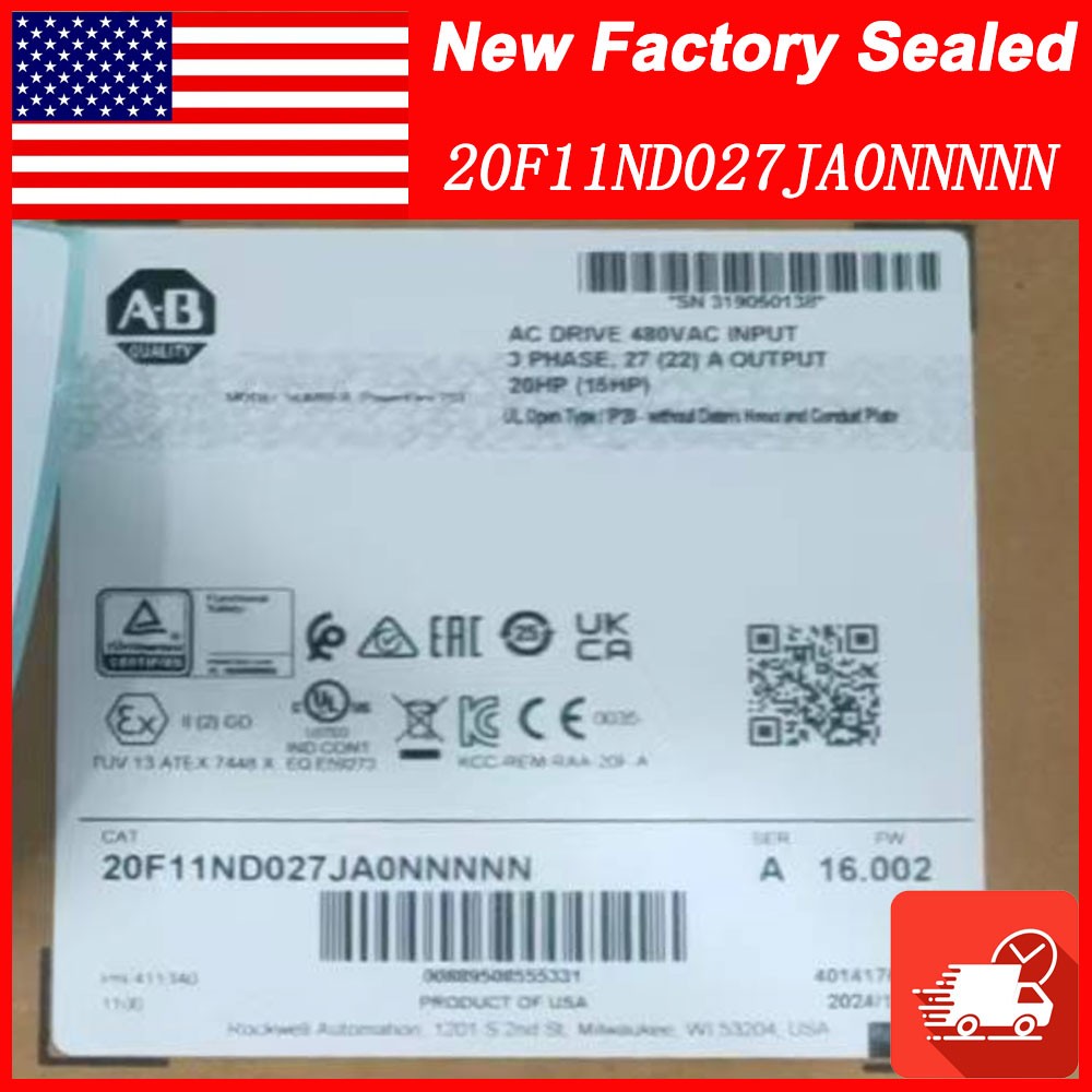 2023 20F11ND027JA0NNNNN 480V 20HP Factory Sealed-2023