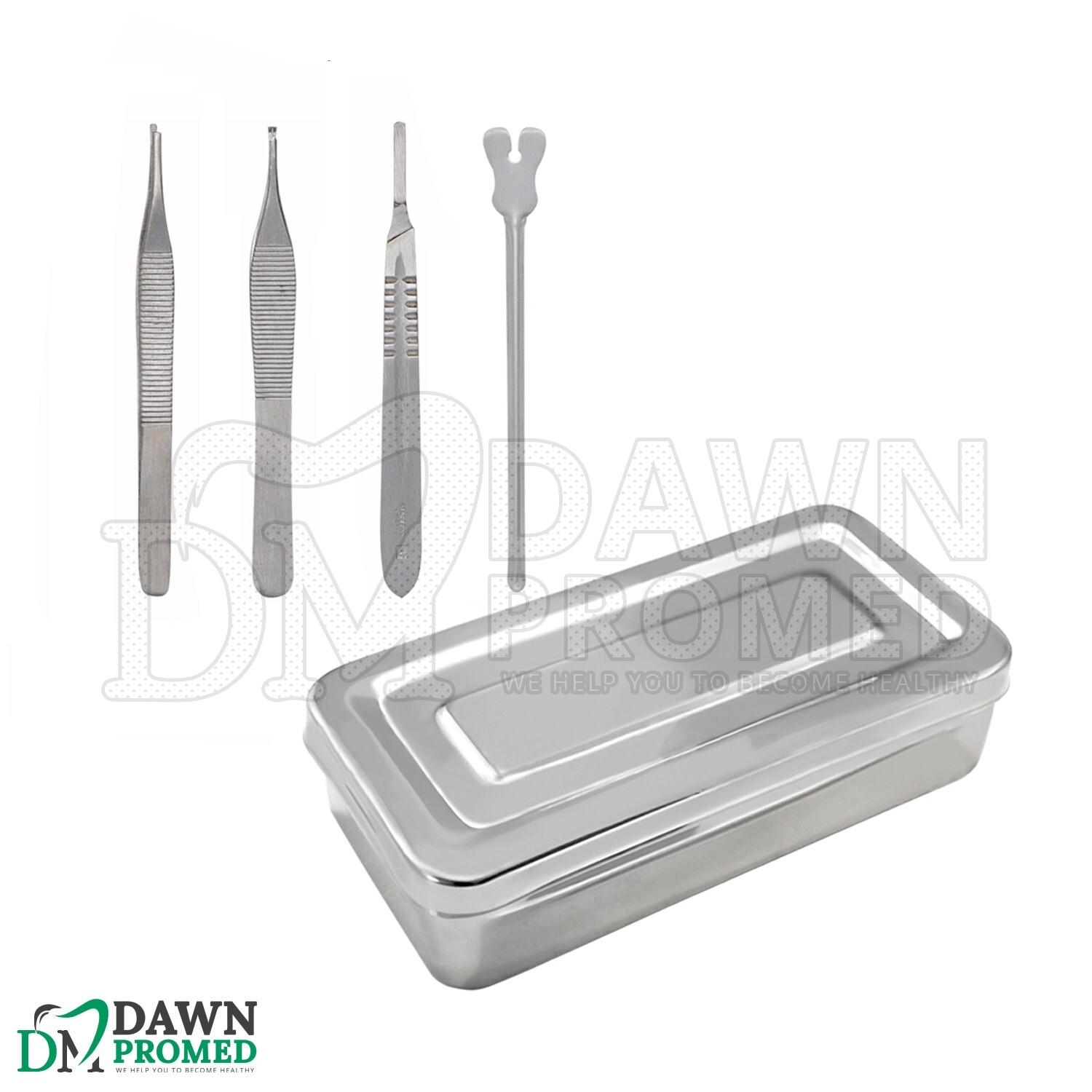 13 Pcs Basic Minor Surgery Set With Stainless Box Surgical Instruments German Gr