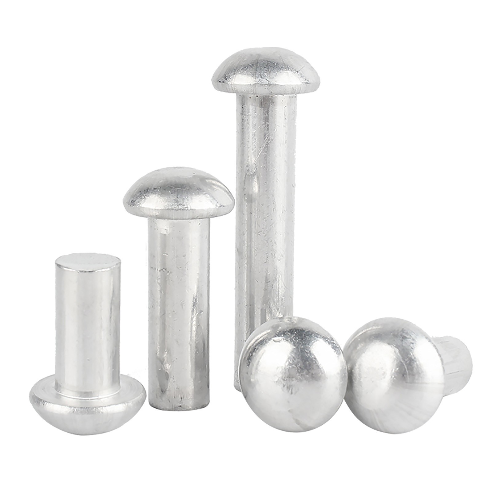 Solid Aluminium Round Head Rivets DIN 660 Dome Pan Rivets M2 M2.5 M3 M4 M5 M6 M8