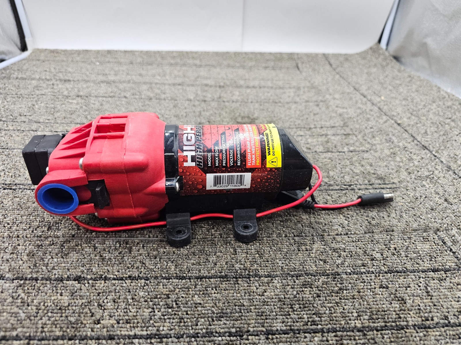 Fimco 5281371 2.4 GPM 12V High-Flo High-Performance Pump HFP-24060-113 60PSI