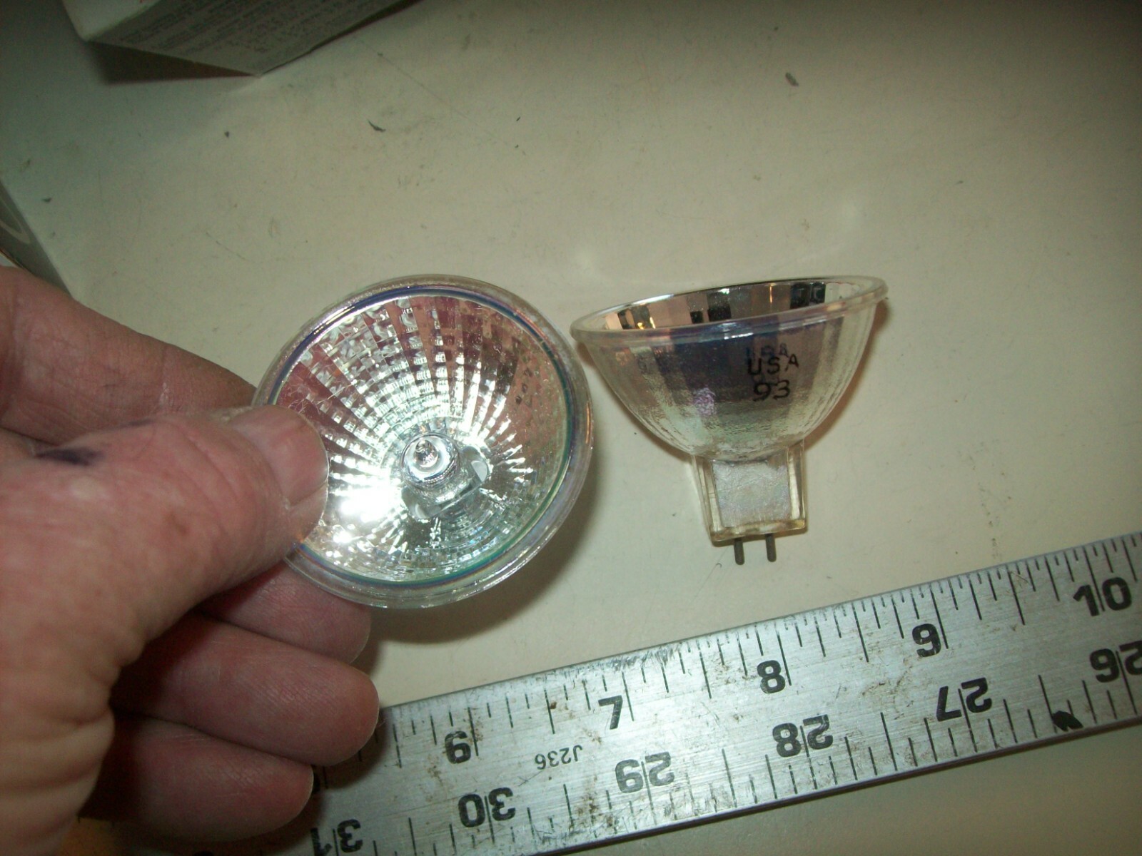 GE 1 Quartzline & 1 Multi-Mirror Projection Lamp[s EPX 14.5V 90W New Old Stock