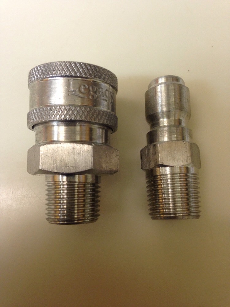 Stainless 1/4 Quick Coupler W/Plug 1/4 6000 psi – 8.707-110.0 Pressure Washer