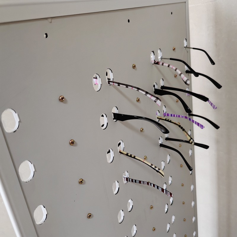 Retail Sunglasses Display Organizer Wall-Mounted Rack w/ Hooks for 60 Eyeglasses