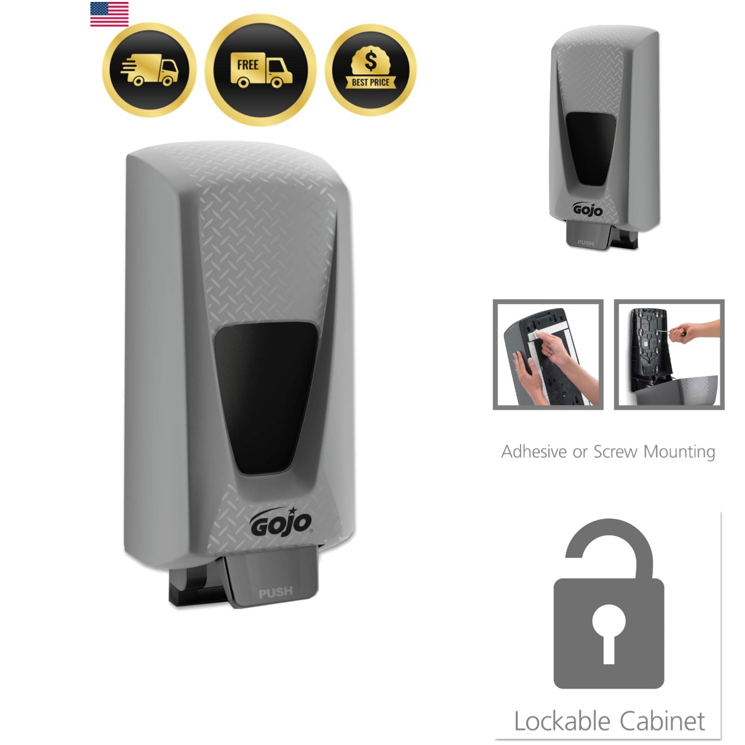 PRO TDX 5000 Manual Dispenser, Gray, 5000 mL –