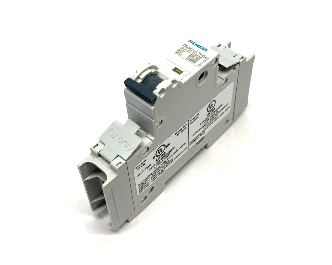 Siemens 5SJ4118-7HG41 Miniature Circuit Breaker 240V 15kA, 1-Pole, C-Trip, 15A