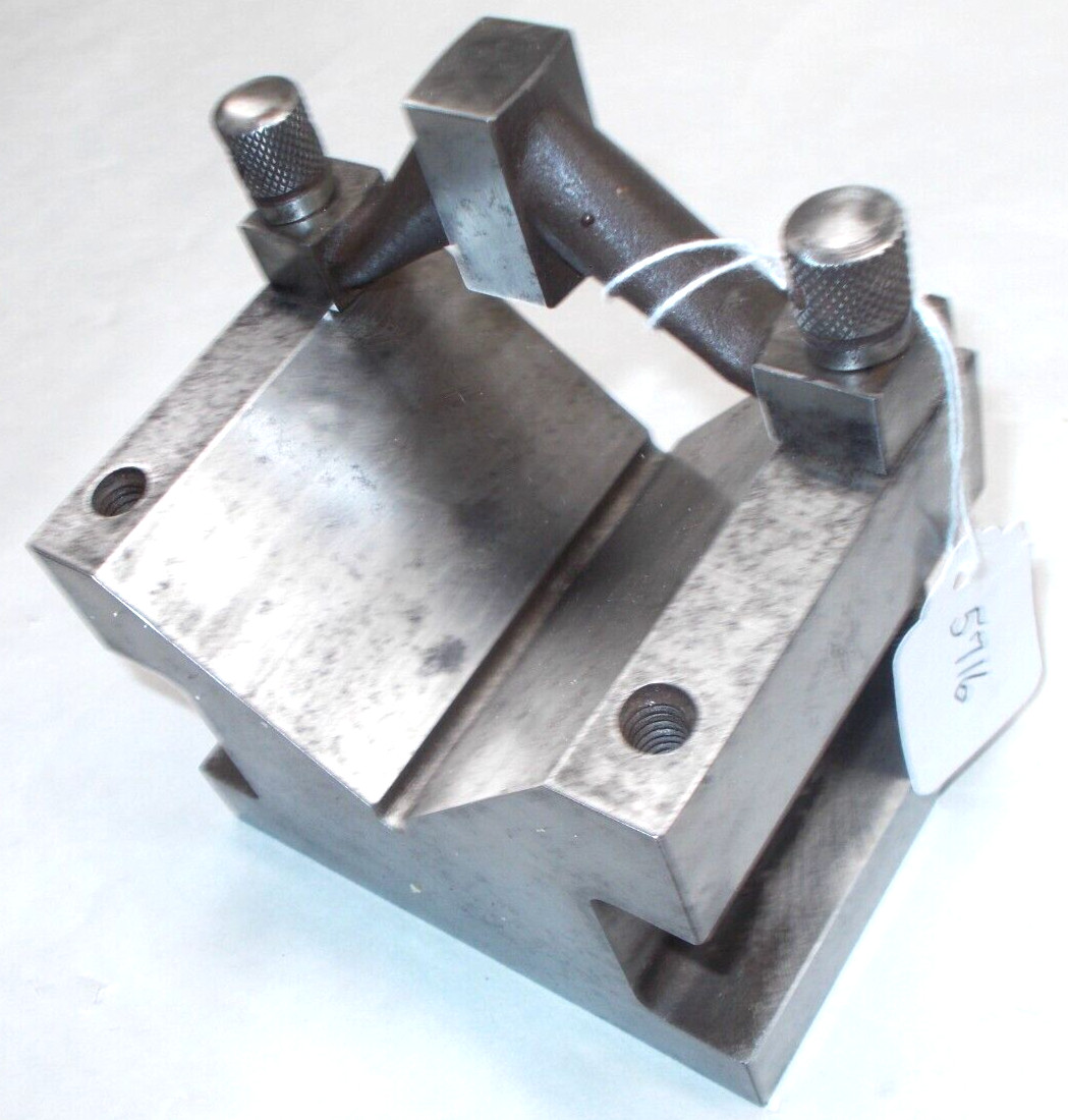 Taft Peirce 9130 Machinist’s V Block & Clamp, 5″ x 2-7/8″ x 2-7/8″, 6 lbs 14 oz.