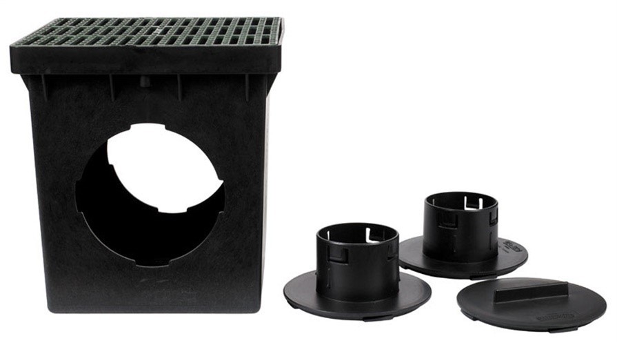 NDS Draintech 12 in. W X 12.75 in. D Square Catch Basin Kit